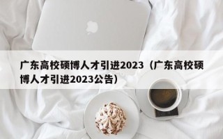 广东高校硕博人才引进2023（广东高校硕博人才引进2023公告）