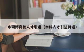 本硕博高校人才引进（本科人才引进待遇）